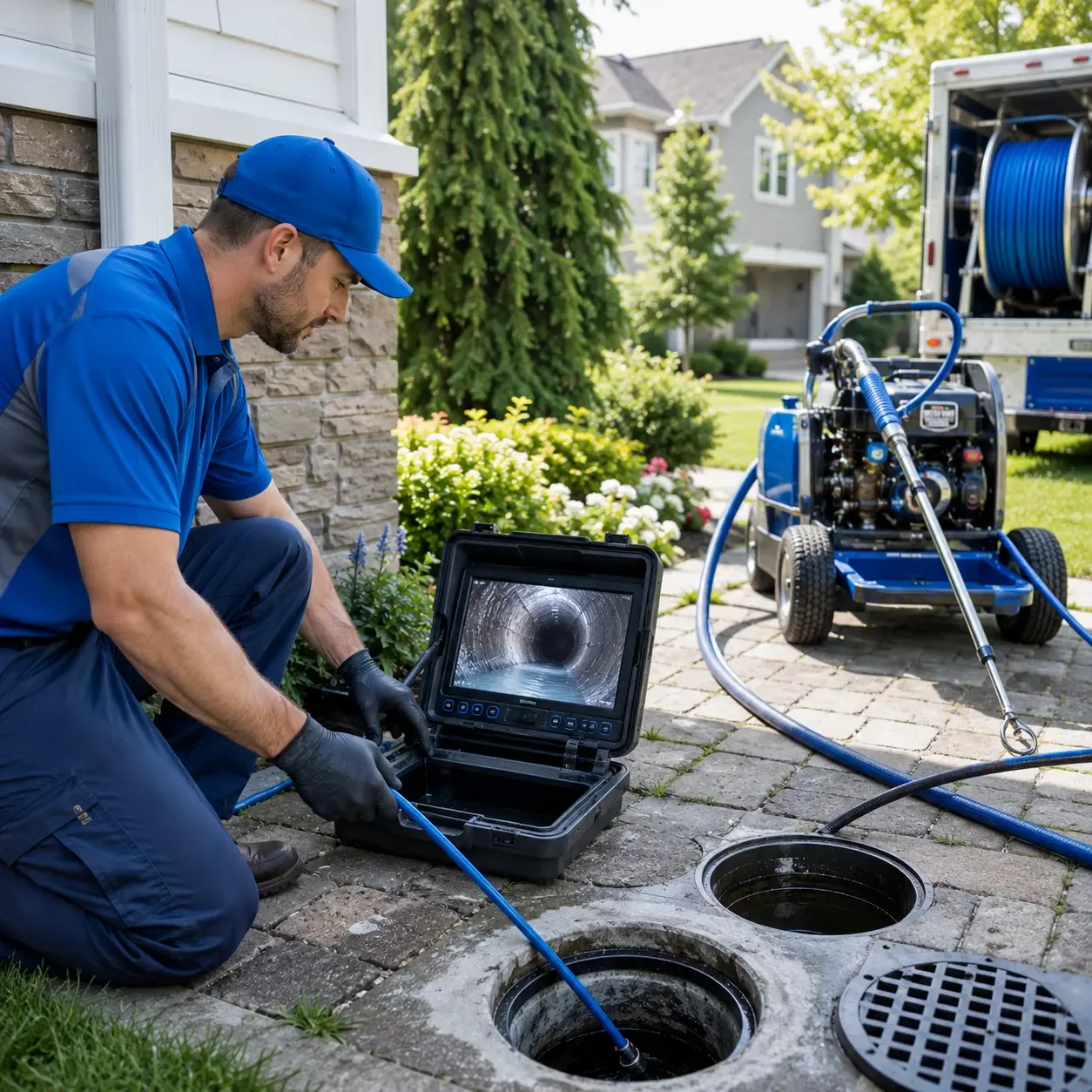 Outdoor drain cleaning professionals serving Raymond, ME