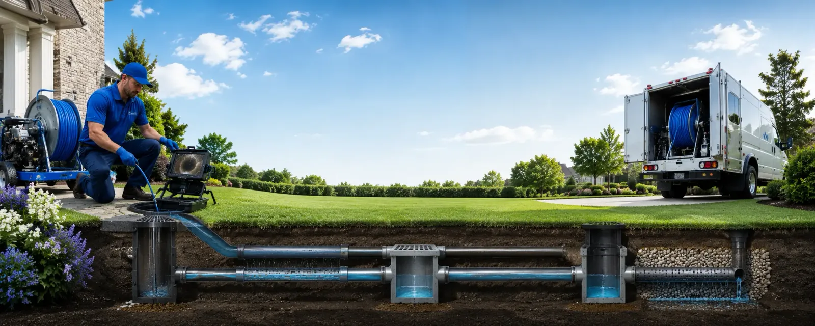 Outdoor drain cleaning information for Raymond, ME